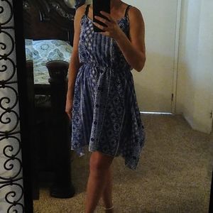 Blue and White Sundress